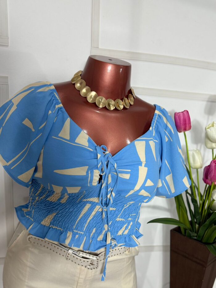 Cropped G1 estampado