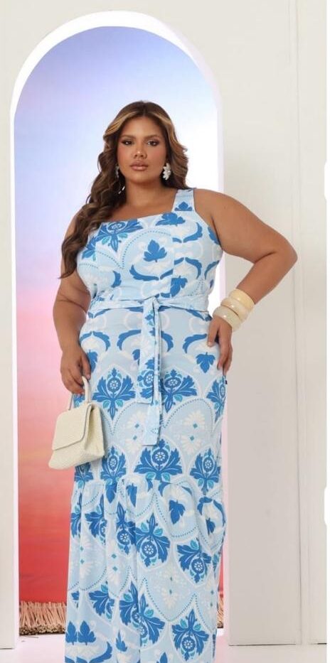 Vestido longo GG