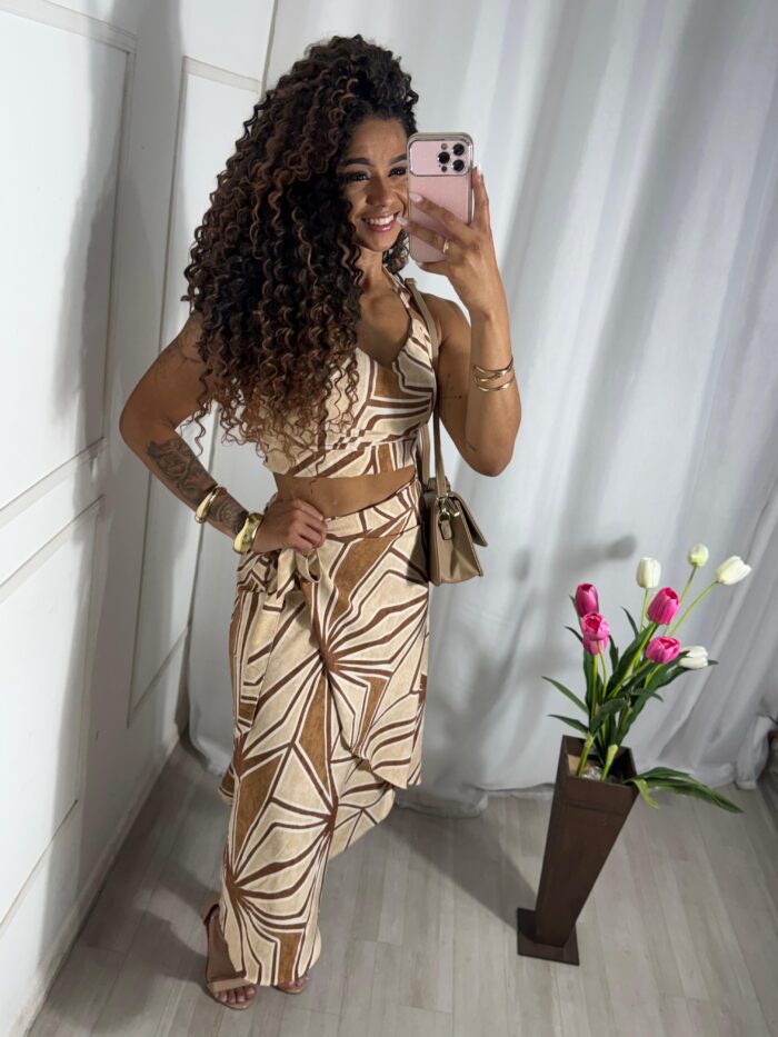 Conjunto saia envelope