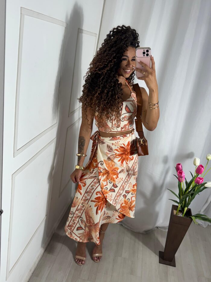 Conjunto saia envelope