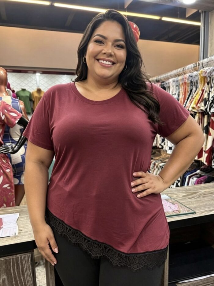 Blusa renda barra G1