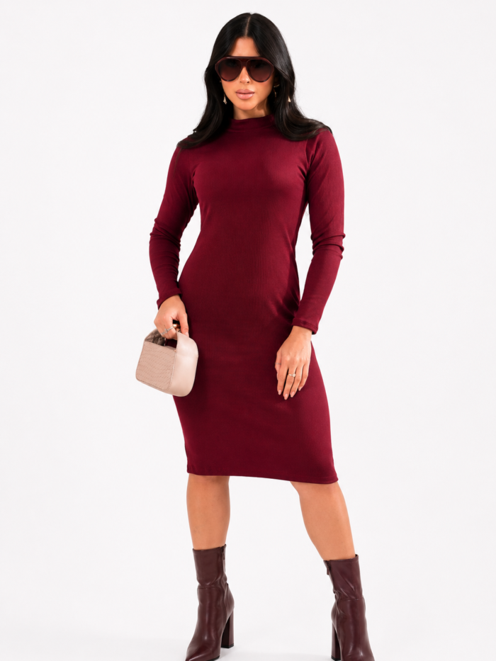 Vestido manga longa
