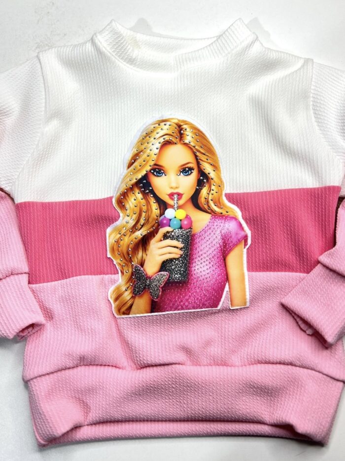 Blusa tricolor barbie