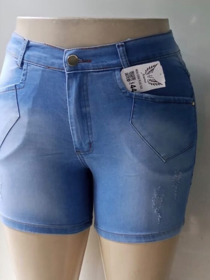 Short jeans plus size  claro