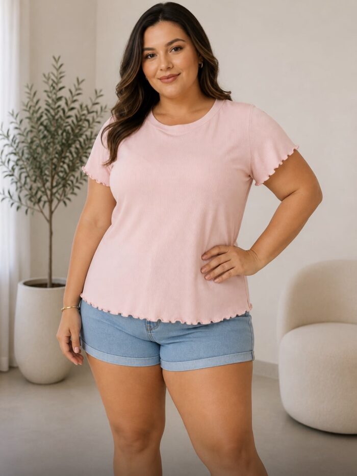 Blusa canelada G